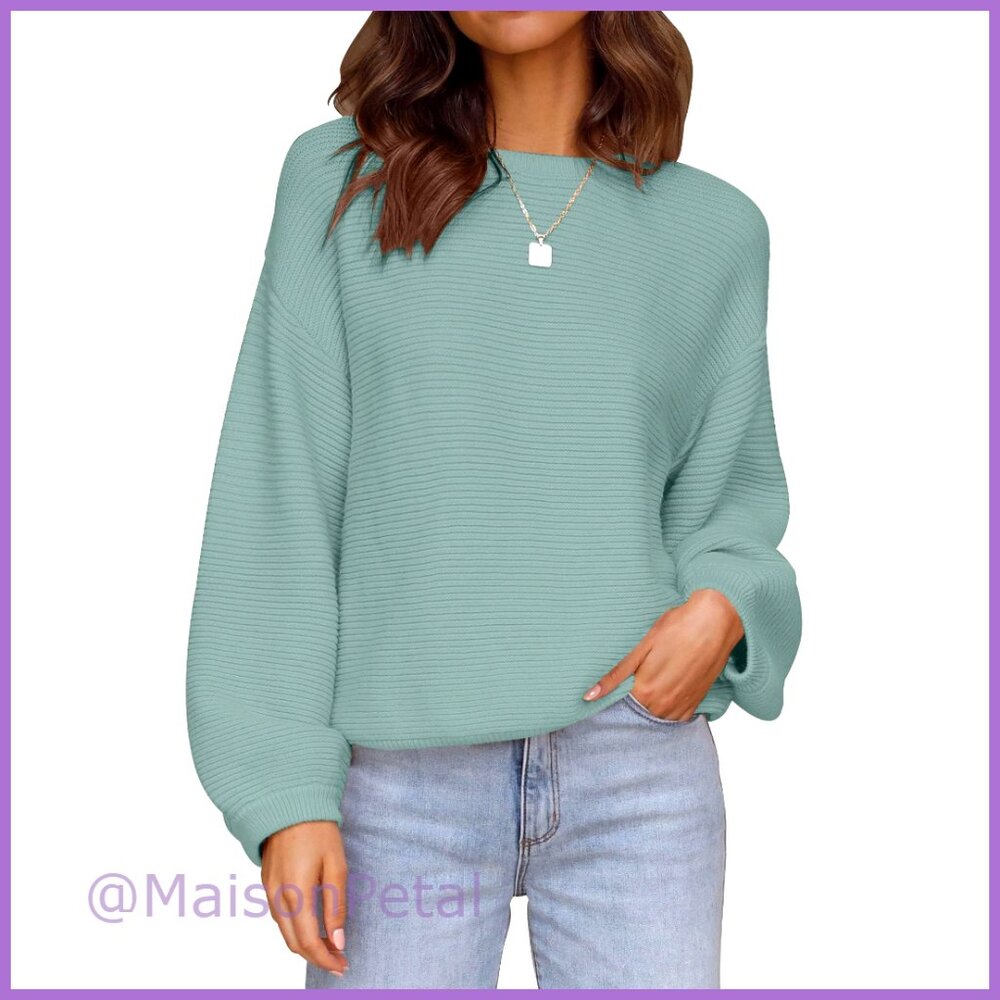 Viscose Rayon Polyester Knit Pullover Sweater Wit… - image 1